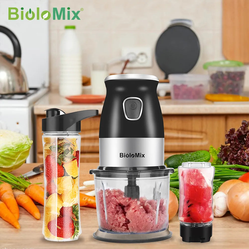 High Speed Multi Function 500W Food Processor Meat Grinder Portable Personal Mini Blender Mixer Juicer Dry Grinder 800ml Chopper